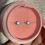 0.5ct diamond studs moissanite studs broqueles diamantes moissanita boucles diamant
