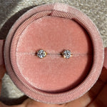 0.5ct diamond studs moissanite studs broqueles diamantes moissanita boucles diamant