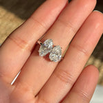 2CT MARQUISE & PEAR CUT MOISSANITE RING
