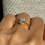 1.4ct moissanite ring / diamond ring / anillo personalizado / anillo compromiso engagement ring / personalised ring diamant bague fiancelle / engagement ring 