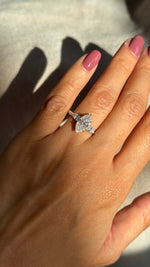 2CT MARQUISE CUT TRILOGY MOISSANITE RING