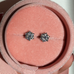 1ct broqueles diamantes moissanitas