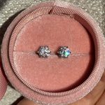 1ct diamond studs moissanite studs broqueles diamantes moissanita boucles diamant