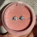 1ct diamond studs moissanite studs broqueles diamantes moissanita boucles diamant