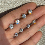 1ct diamond studs moissanite studs broqueles diamantes moissanita boucles diamant