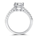 1ct princess cut moissanite ring engagement ring / anillo de compromiso corte princesa / bague fiancelle moissanite diamant diamond diamantes