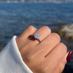 1ct round cut moissanite diamond ring / anillo de compromiso engagement ring / bague fiancelle bague moissanite diamond diamant