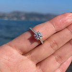 1ct round cut moissanite diamond ring / anillo de compromiso engagement ring / bague fiancelle bague moissanite diamond diamant