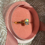 2CT OVAL MOISSANITE RING ANILLO MOISSANITA ANILLO COMPROMISO BAGUE FIANCELLE / DIAMOND DIAMANT DIAMANTE / ALIANZA 