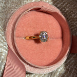 2CT OVAL MOISSANITE RING ANILLO MOISSANITA ANILLO COMPROMISO BAGUE FIANCELLE / DIAMOND DIAMANT DIAMANTE / ALIANZA 