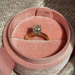 2CT OVAL MOISSANITE RING ANILLO MOISSANITA ANILLO COMPROMISO BAGUE FIANCELLE / DIAMOND DIAMANT DIAMANTE / ALIANZA 