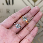2ct moissanite ring diamond / anillo compromiso 2 quilates anillo compromiso / anillo personalizado / bague fiancelle