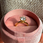 2ct moissanite ring diamond / anillo compromiso 2 quilates anillo compromiso / anillo personalizado / bague fiancelle