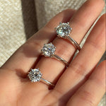 2ct moissanite ring diamond / anillo compromiso 2 quilates anillo compromiso / anillo personalizado / bague fiancelle diamant