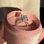 4ct emerald cut moissanite ring / diamant emeraude baue fiancelle anillo de compromiso engagement ring diamante diamond