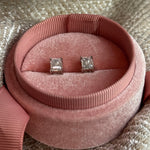 1CT EMERALD CUT MOISSANITE STUDS