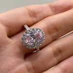 Anillo zirconia premium rosa