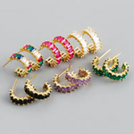 BIJOUX, BIJOUX ST TROPEZ, JOYERIA ST TROPEZ, JOYERIA MEXICANA, JOYERIA BISUTERIA, JEWELRY MEXICO, JEWELRY ST TROPEZ, CREOLES EN ARGENT MULTIOULEUR, PETITES CREOLES, MINI HOOPS WITH CRYSTAL COLORS, MINI HOOPS IN SILVER GOLD PLATED, BIJOUX ARGENT, JOYERIA DE PLATA, STERLING SILVER HOOPS, JEWELRY IN SILVER, ARRACADAS DE PLATA, ARRACADAS MINI DE COLORES
