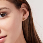 KNOT EARRINGSGOLD PLATED EARRINGS, STUDS GOLD PLATED, ARETES BAÑO DE ORO, BROQUELES, STUDS PLAQUE OR, BOUCLES DOREILLES, BIJOUX ST TROPEZ, JOAILLERIE ST TROPEZ FRANCE, JEWELRY ST TROPEZ, EARRINGS HANDMADE 