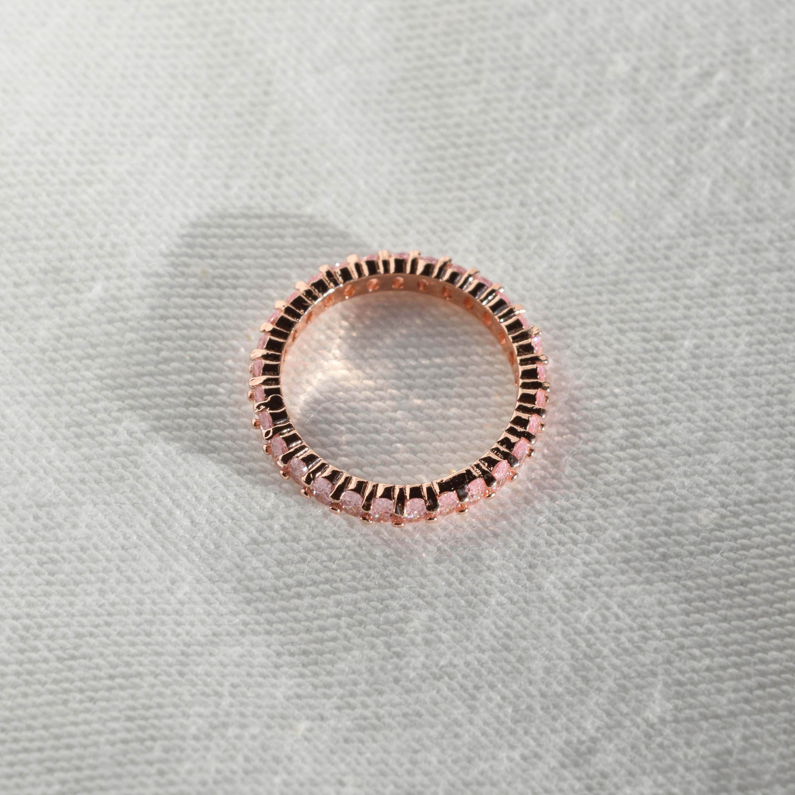 Rose gols ring band