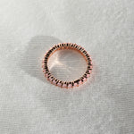 Rose gols ring band