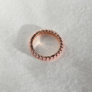 Rose gols ring band