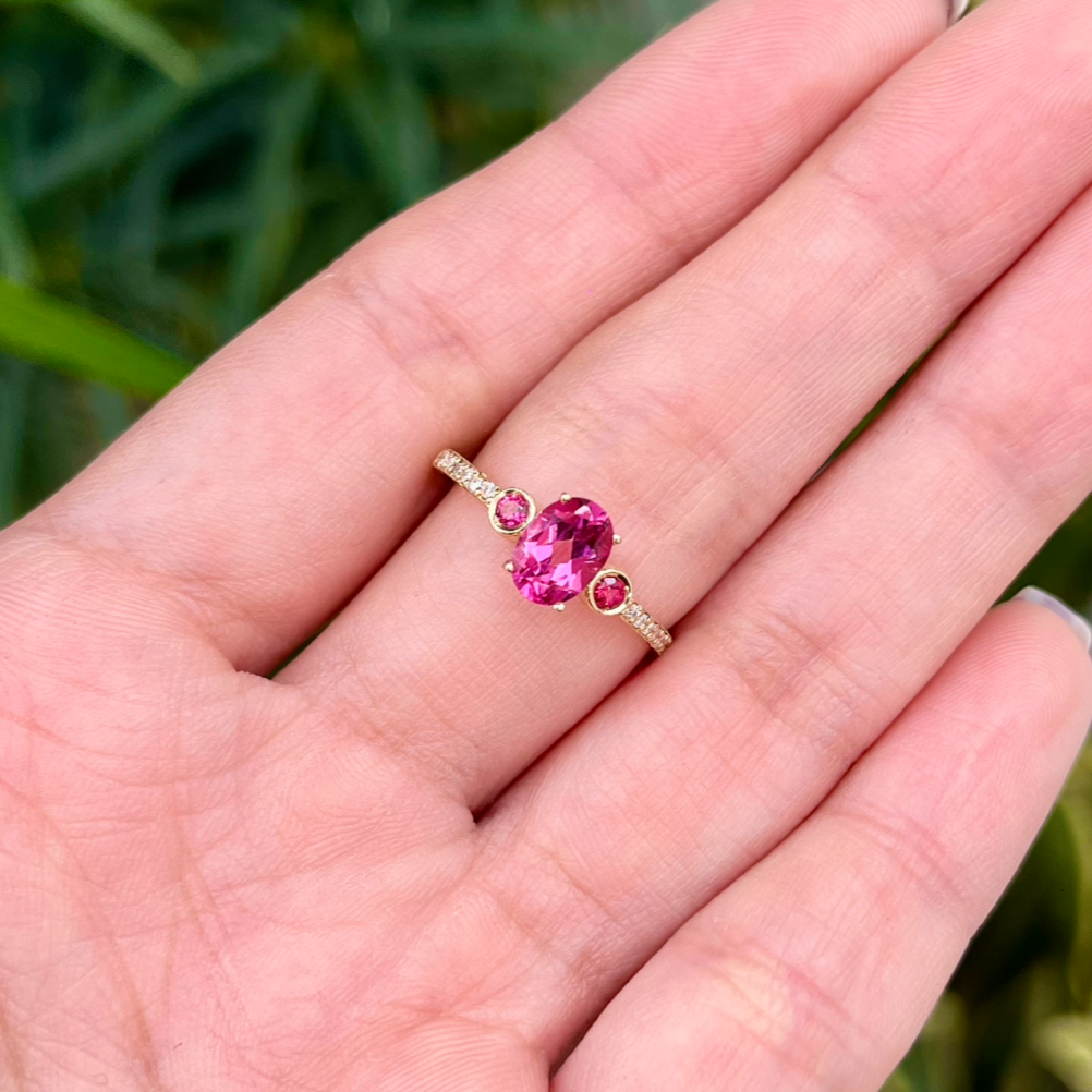 PINK TOURMALINE & DIAMONDS