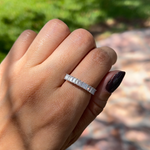 EMERALD CUT MOISSANITE RING