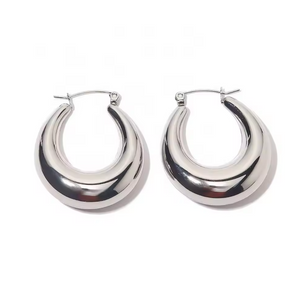 HOOPS CHUNKY SILVER