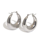 HOOPS CHUNKY SILVER