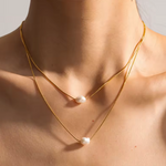 LAYERED PEARL NECKLACE