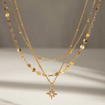 stellar triple necklace  collar triple estrelar, triple stainless steel necklace, layered necklace, collar triple en acero inoxidable, collier triple en acier inoxydable bijoux BIJOUX, BIJOUX ST TROPEZ, JOYERIA ST TROPEZ, JOYERIA MEXICANA, JOYERIA BISUTERIA, JEWELRY MEXICO, JEWELRY ST TROPEZ, joaillerie st tropez, 
