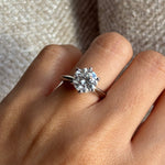 anillo 3ct moissanitas diamantes / anillo compromiso / engagement ring 3ct diamond bague fiancelle diamant 
