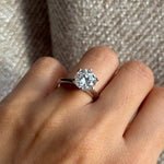 anillo 3ct moissanitas diamantes / anillo compromiso / engagement ring 3ct diamond bague fiancelle diamant 