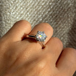 anillo 3ct moissanitas diamantes / anillo compromiso / engagement ring 3ct diamond bague fiancelle diamant 