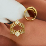 anillo arrow de baño de oro, joyeria mexicana