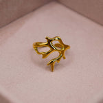 anillo de coral acero inoxidable / corail ring / coralil bague acier inoxydable/ mer bijoux summer jewelry bijoux joyeria  joyeria mexicana accesorios