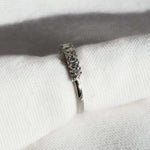 anillo diamantes corazones moissanita / banda de matrimonio/ alianza de matrimonio / heart diamonds moissanite diamond ring / bague fiancelle bague coeur diamant moissanite