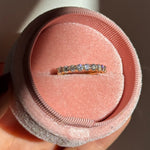 anillo diamantes redondos moissanitas churumbela diamantes moissanita wedding band moissanite diamond bague diamantes 