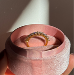 anillo diamantes redondos moissanitas churumbela diamantes moissanita wedding band moissanite diamond bague diamantes 
