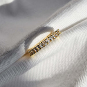 anillo dorado corte oval plata 925