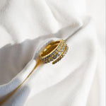 anillos de espiral con plata 925 y zirconias