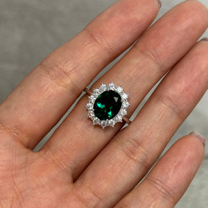 anillo margaret verde