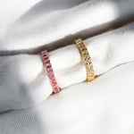 anillos churumbela con zirconias
