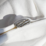 anillos de espiral plateado con plata 925 y zirconias 1