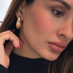 arete bottega gota grande dorado 