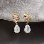 aretes con perlas