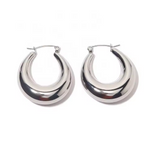 arracadas plata luna, arracadas plata, arracadas chunky plata, acero inoxidable, joyeria de plata, joyeria de eventos, joyeria de bodas, aretes hipoalergénicos, joyeria hipoalergénica,arete de moda, accesorios, joyeria de moda, bisutería, joyería mexicana, joyeria, joyeria trendy