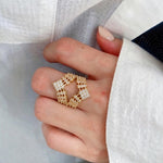 anillo arrow de baño de oro, joyeria mexicana