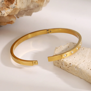 bracelet etoiles en acier inoxydable / brazalete estrellas